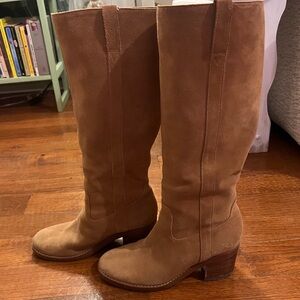 Marc Fisher Hydria Brown Knee-High Suede Boots